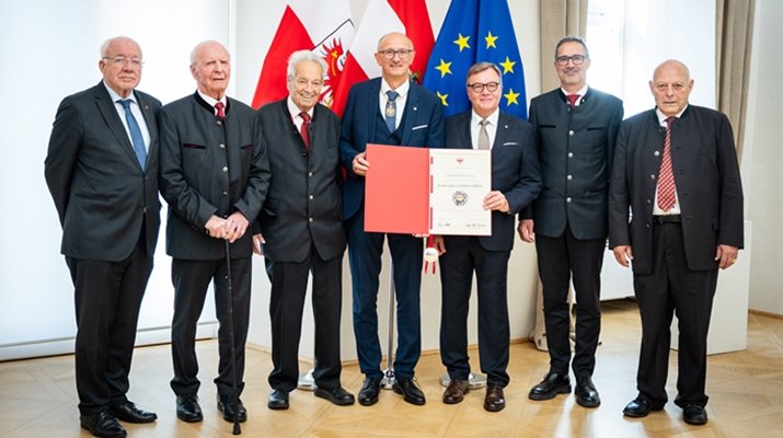 Altlandeshauptmann Platter erhält den Ehrenring des Landes Tirol