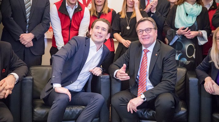 LH Platter und Bundeskanzler Kurz